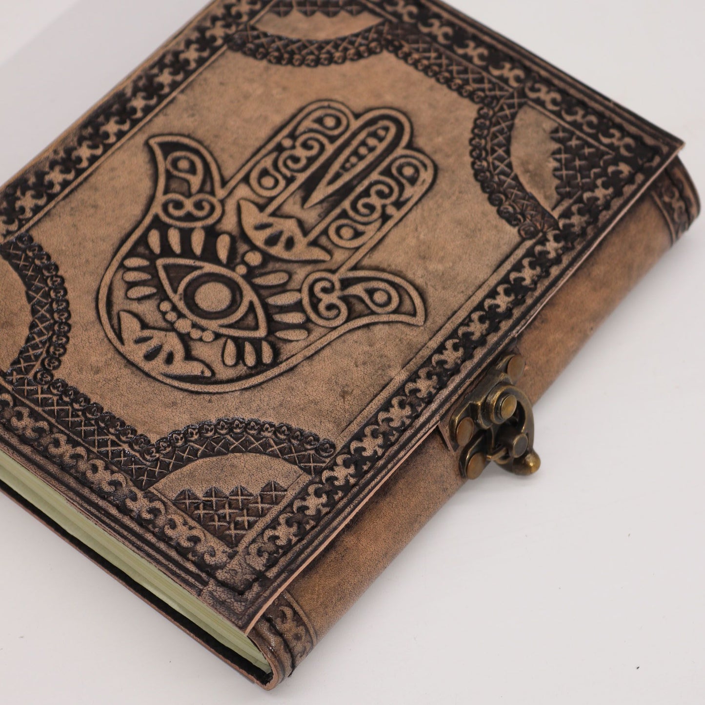 Hamsa - Esoteric Notebook - Antique Grey - 200 pages Stich Edge- 17.5x12.5x3cm
