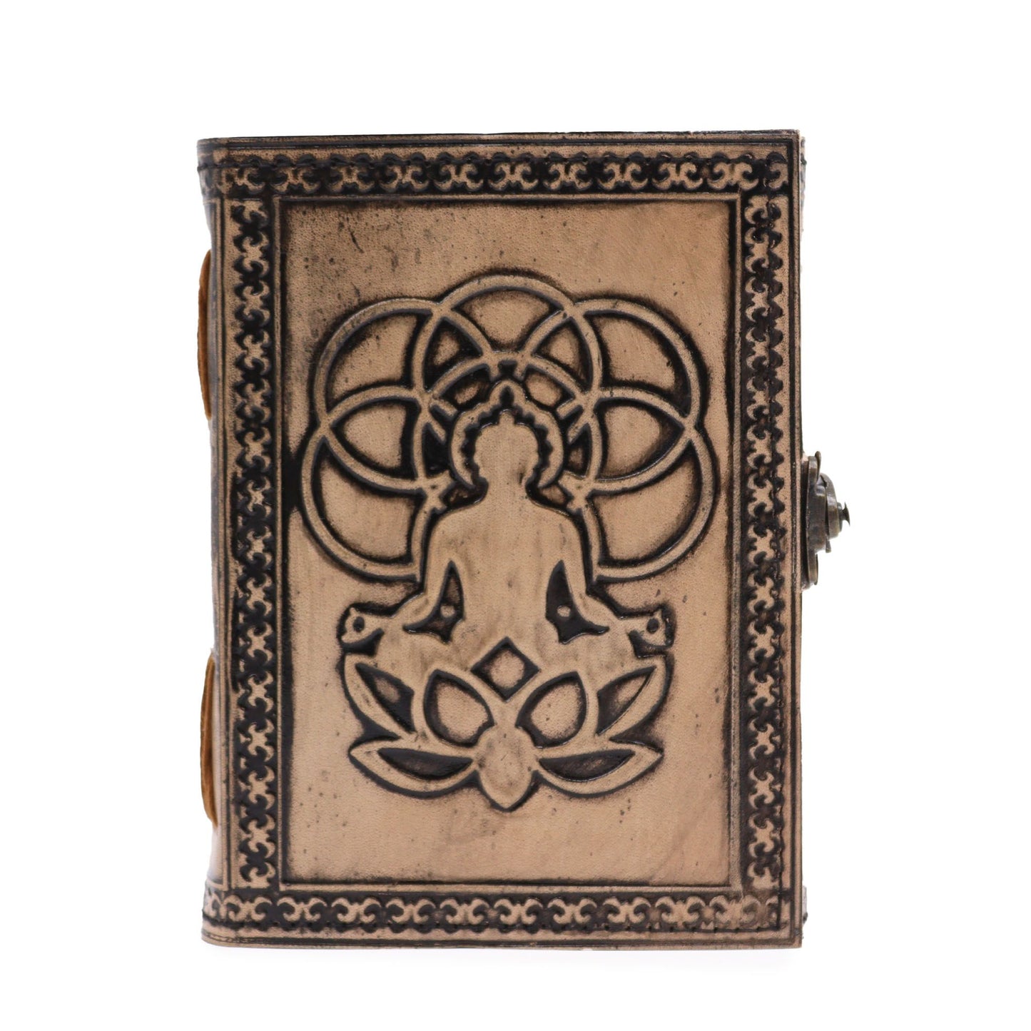Buddha - Esoteric Notebook - Antique Grey - 200 pages Stich Edge- 17.5x12.5x3cm