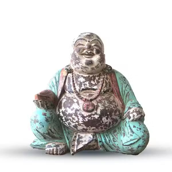 Vintage Hand Carved Buddha Statues